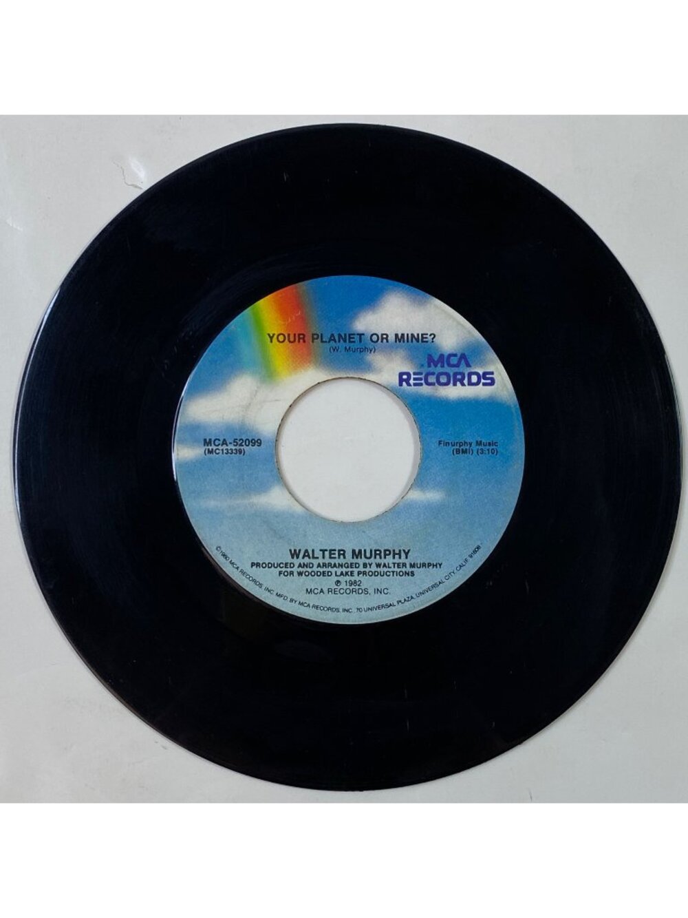 Vintage Walter Murphy 45 Rpm Single E.T. Movie Soundtrack Vinyl Disc Collectible